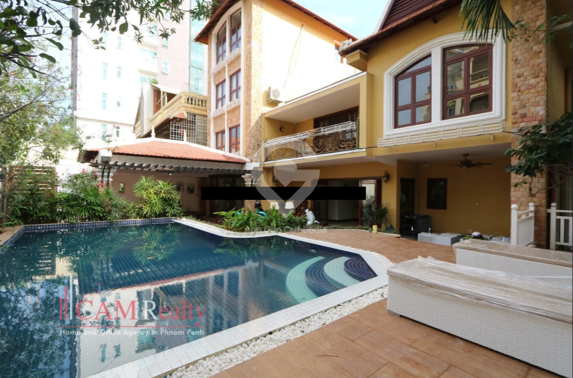 BKK1 area | Modern style 15 bedrooms villa for rent | Swimming Pool